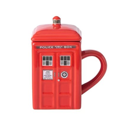 Police Box Mug Funny Ceramic Coffee Mug