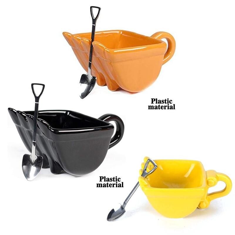 Excavator Bucket Cup With Spade Shovel Spoon Funny