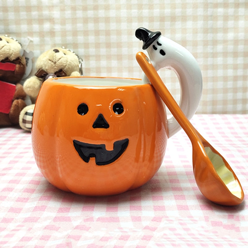 Creative Halloween Christmas Mug Pumpkin Coffee Cup Funny