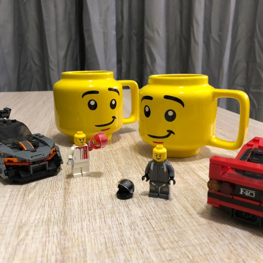 Cute Ceramic Smiling Face Cartoon Coffee Mug