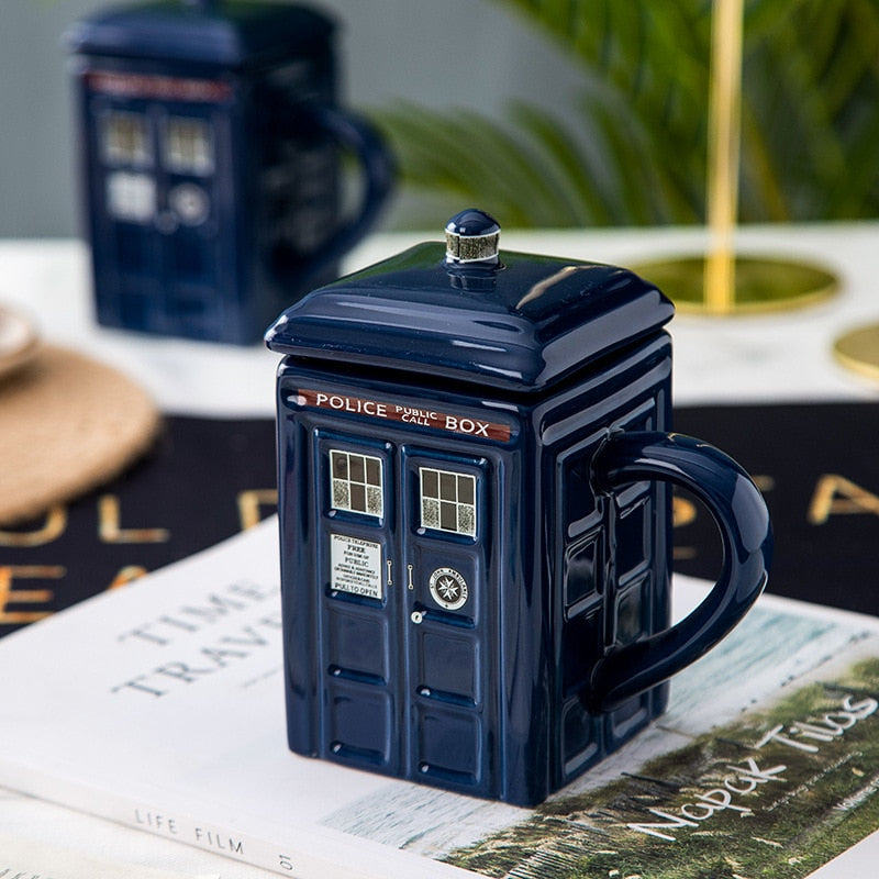 Police Box Mug Funny Ceramic Coffee Mug