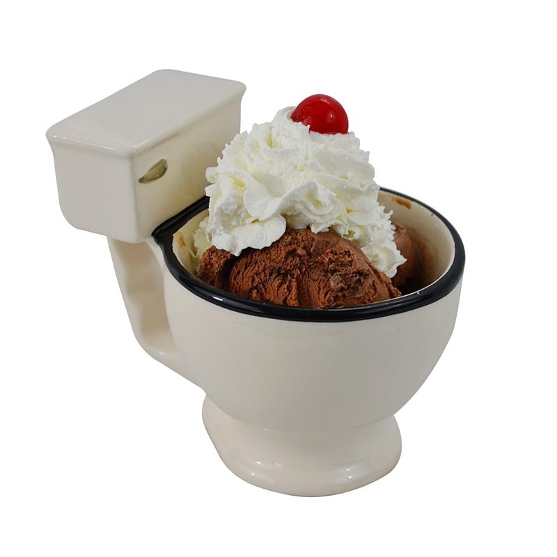 Toilet shaped Ceramic Coffee Mug With Handle Funny