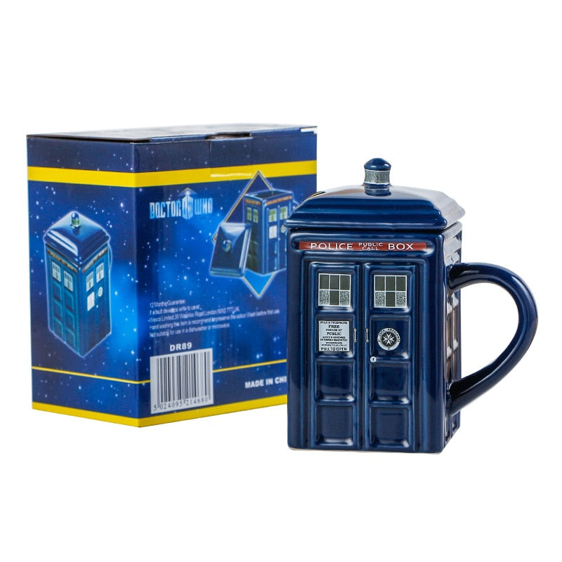 Police Box Mug Funny Ceramic Coffee Mug