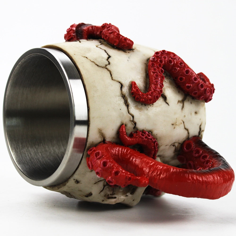 Devoured Octopus Skull Tankard Coffee Mug