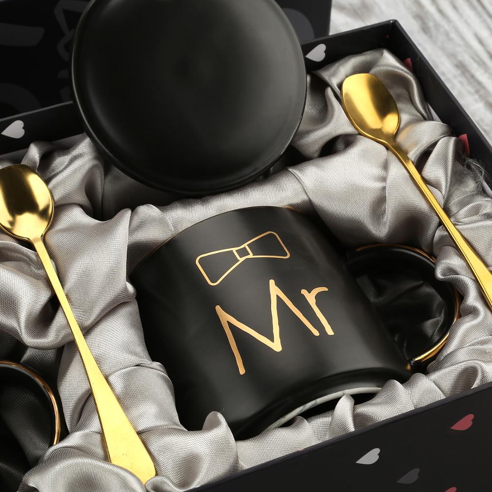 Mr and Mrs Coffee Mugs Set for Couples