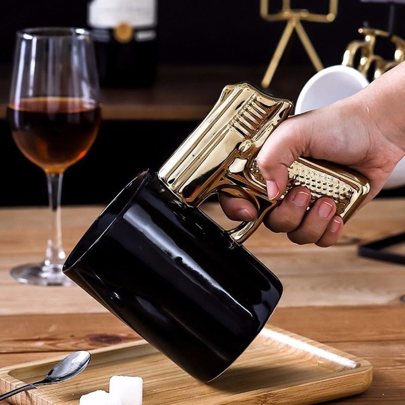 Model Pistol style Coffee Mug Modeling Cup Funny