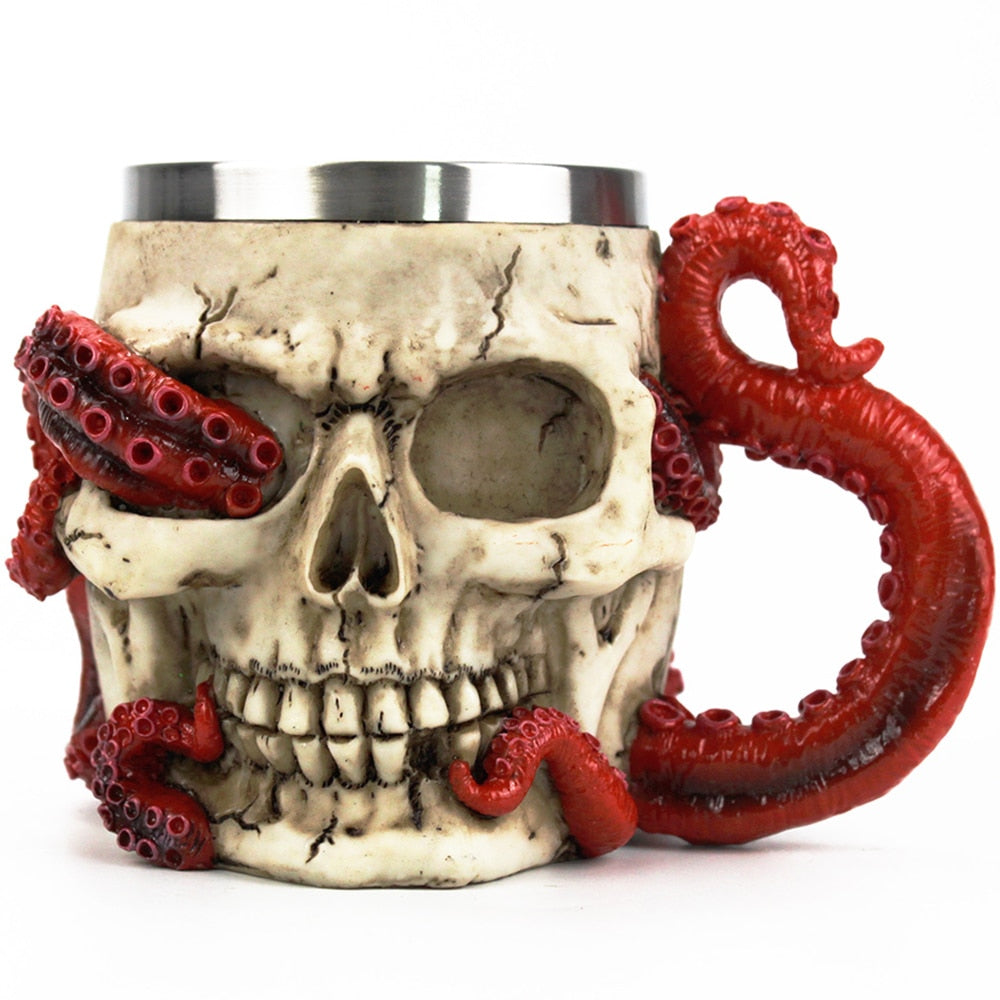 Devoured Octopus Skull Tankard Coffee Mug