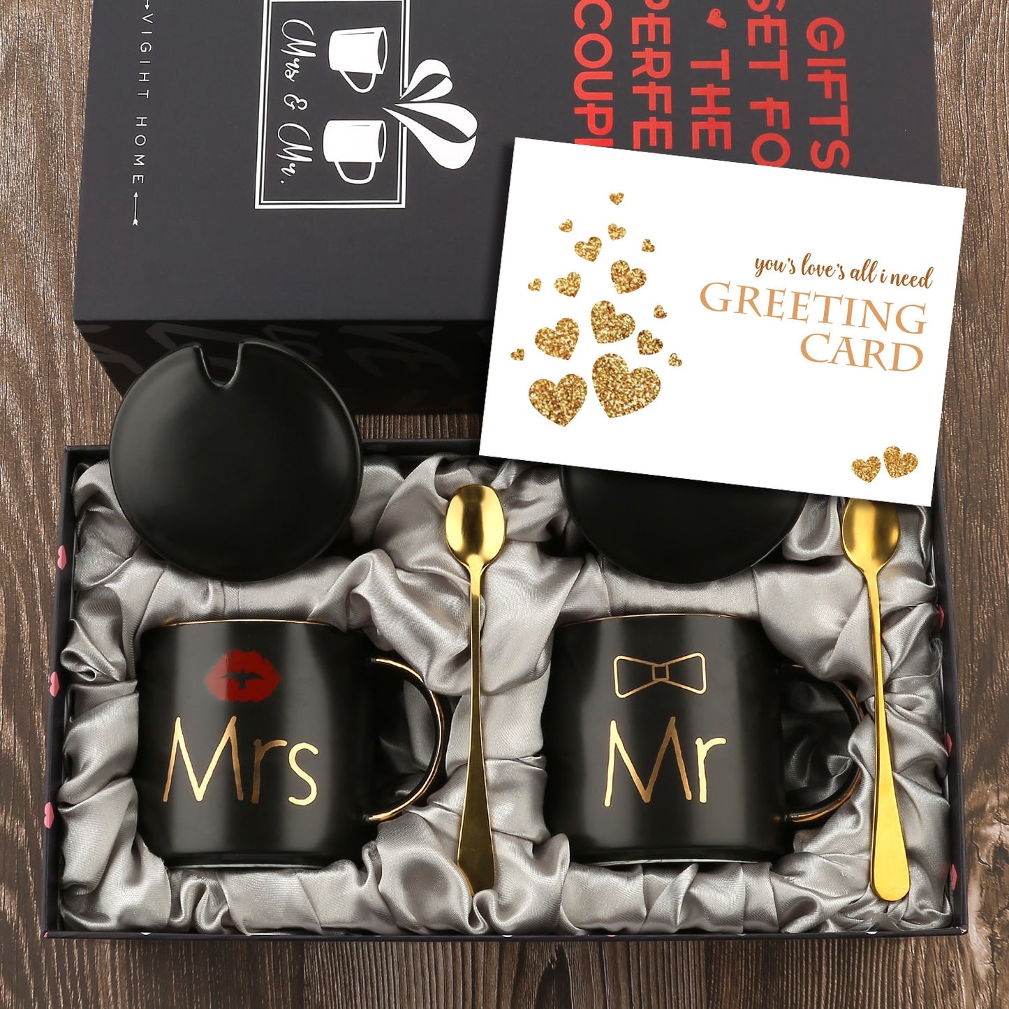 Mr and Mrs Coffee Mugs Set for Couples