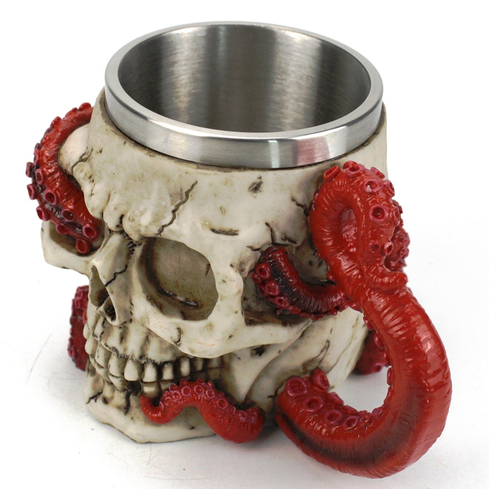 Devoured Octopus Skull Tankard Coffee Mug