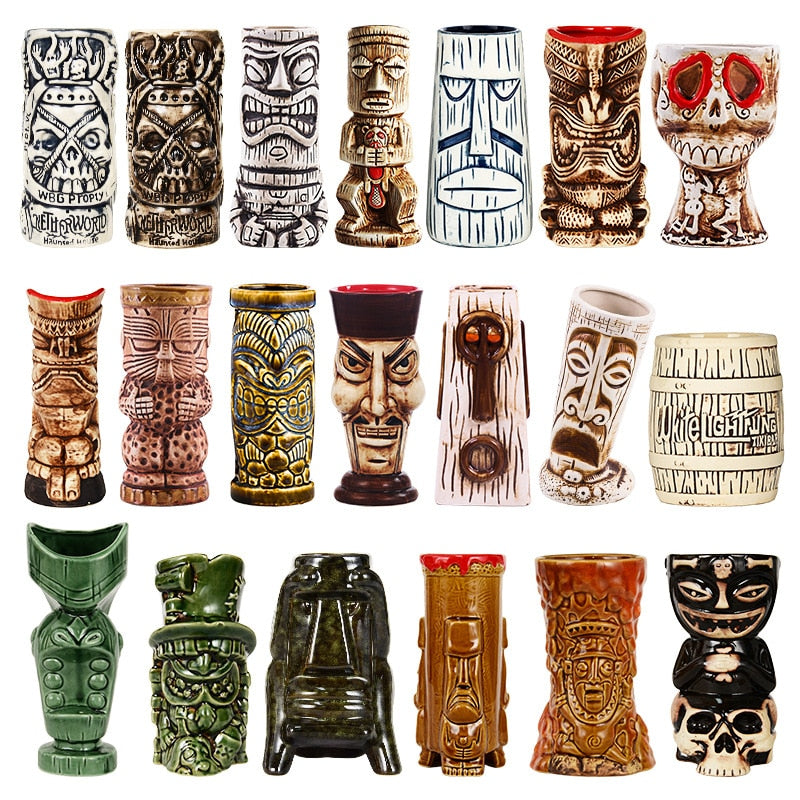 Hawaiian Cocktail Cup Creative Mugs Zombie Skeleton