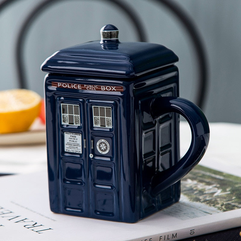 Police Box Mug Funny Ceramic Coffee Mug