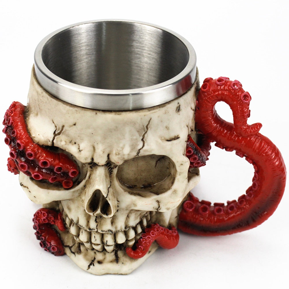 Devoured Octopus Skull Tankard Coffee Mug