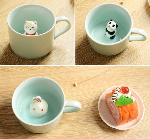 Cute Cartoon Ceramic Coffee Mugs