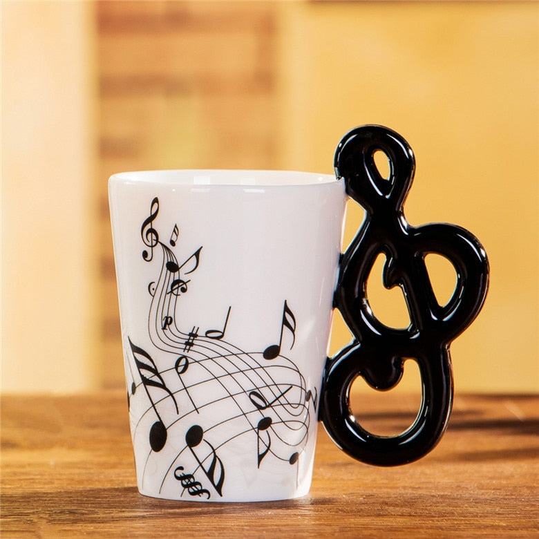 Music Mug Creative Violin Style Guitar Ceramic Mug Coffee