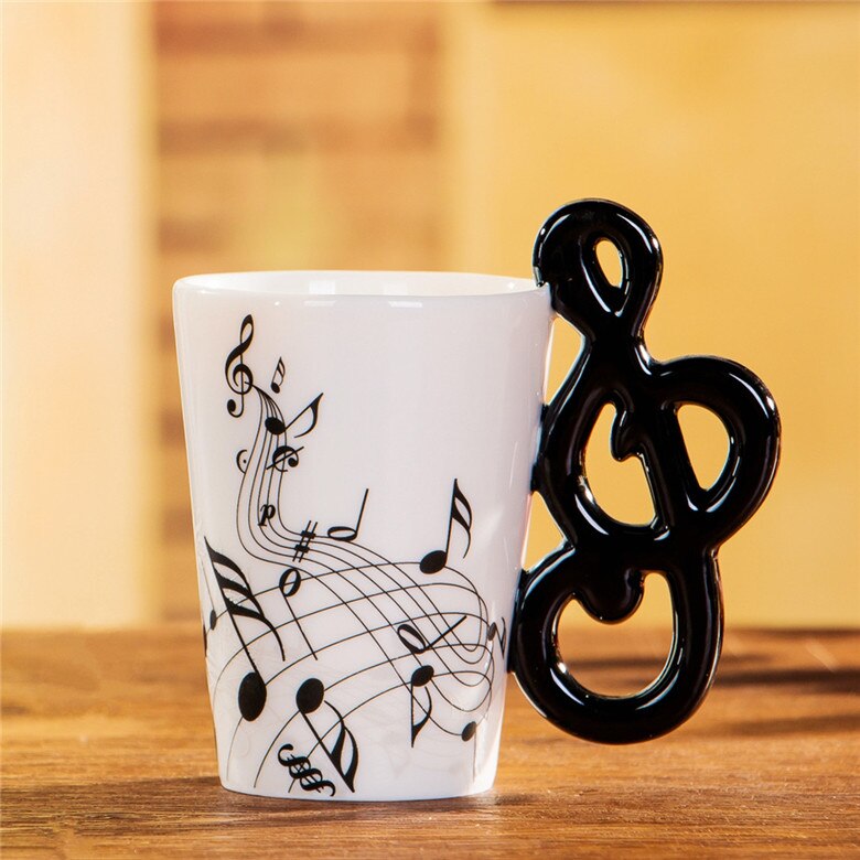 Music Mug Creative Violin Style Guitar Ceramic Mug Coffee