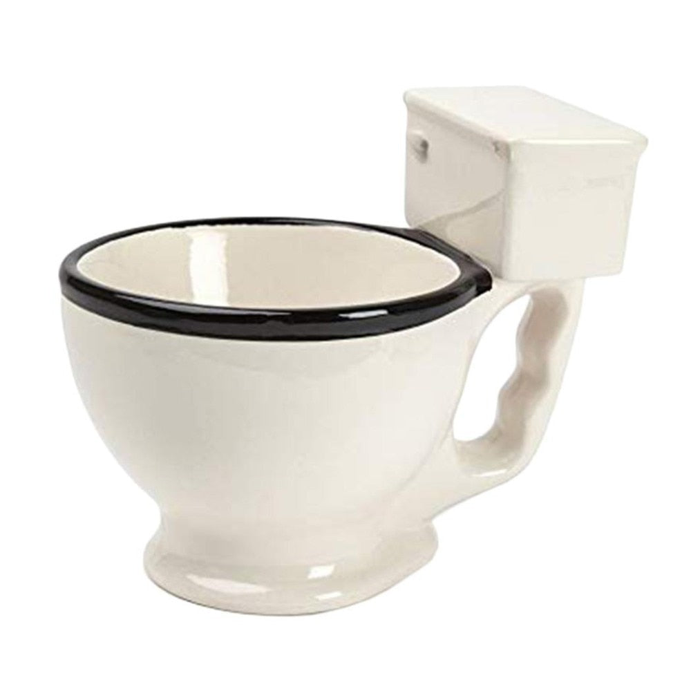 Novelty Toilet Ceramic Coffee Mug With Handle Funny