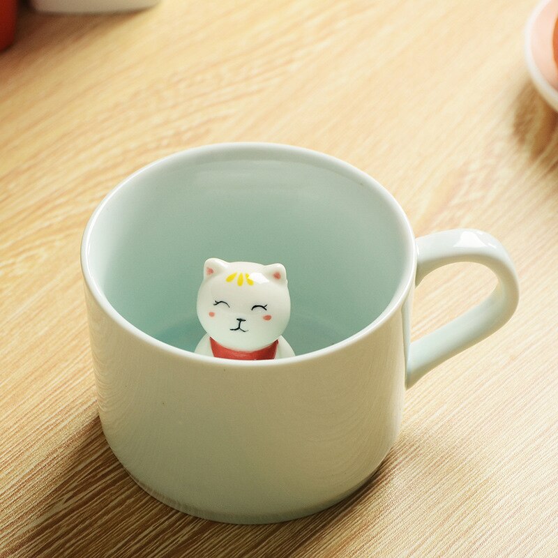 Cute Cartoon Ceramic Coffee Mugs