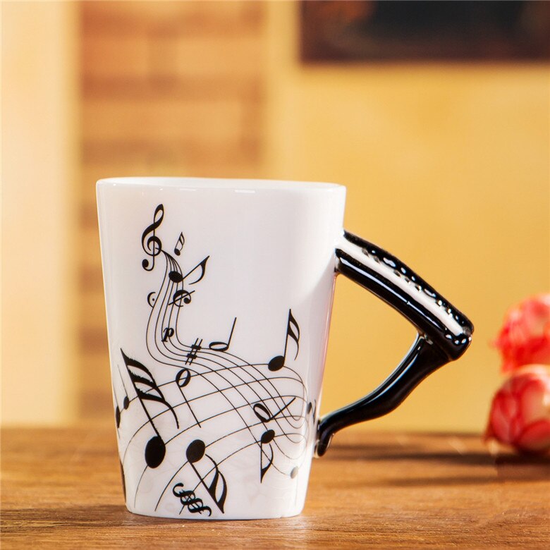 Music Mug Creative Violin Style Guitar Ceramic Mug Coffee