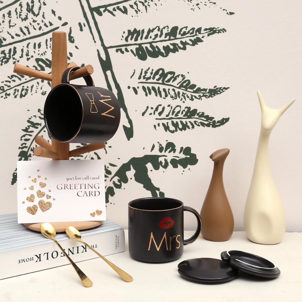 Mr and Mrs Coffee Mugs Set for Couples