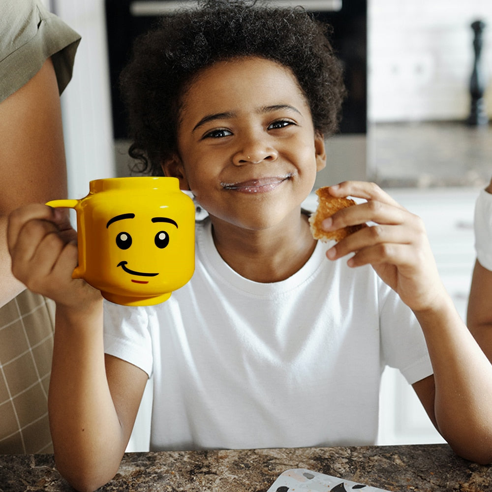 Cute Ceramic Smiling Face Cartoon Coffee Mug