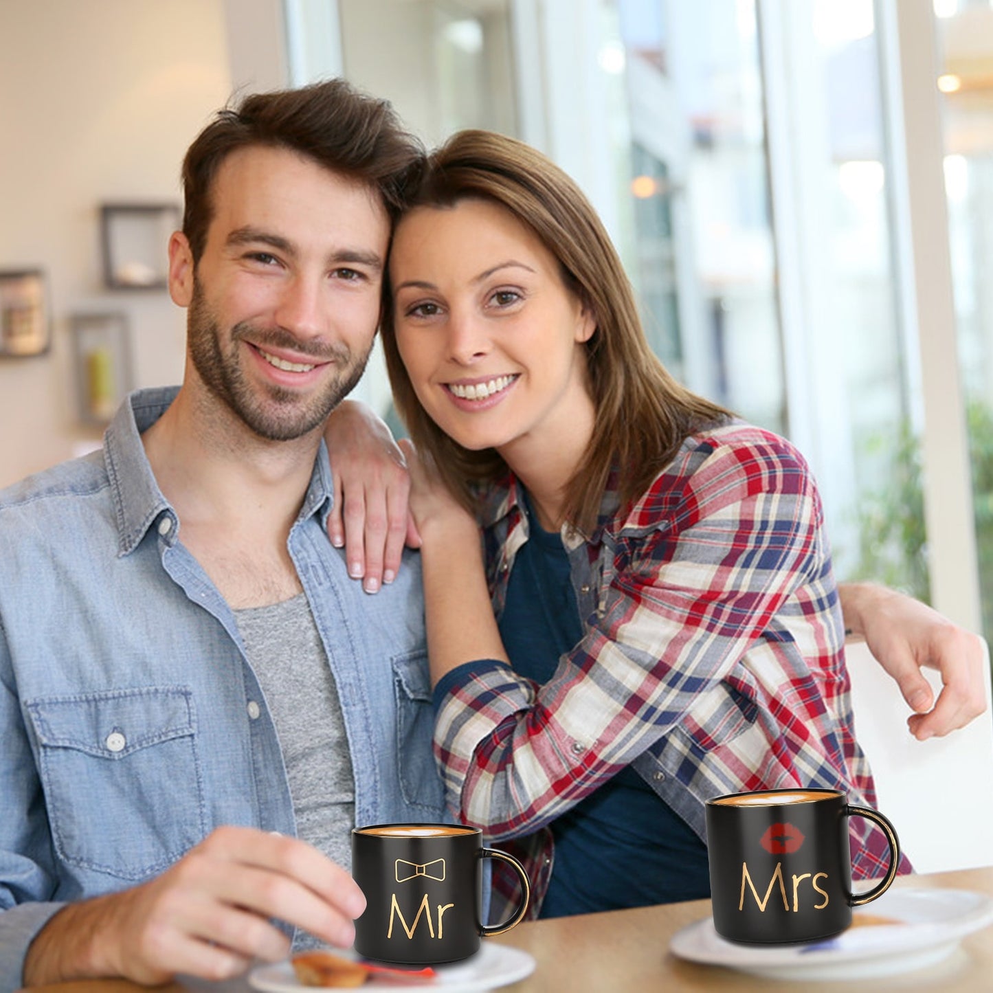 Mr and Mrs Coffee Mugs Set for Couples