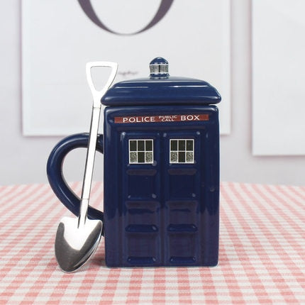 Police Box Mug Funny Ceramic Coffee Mug