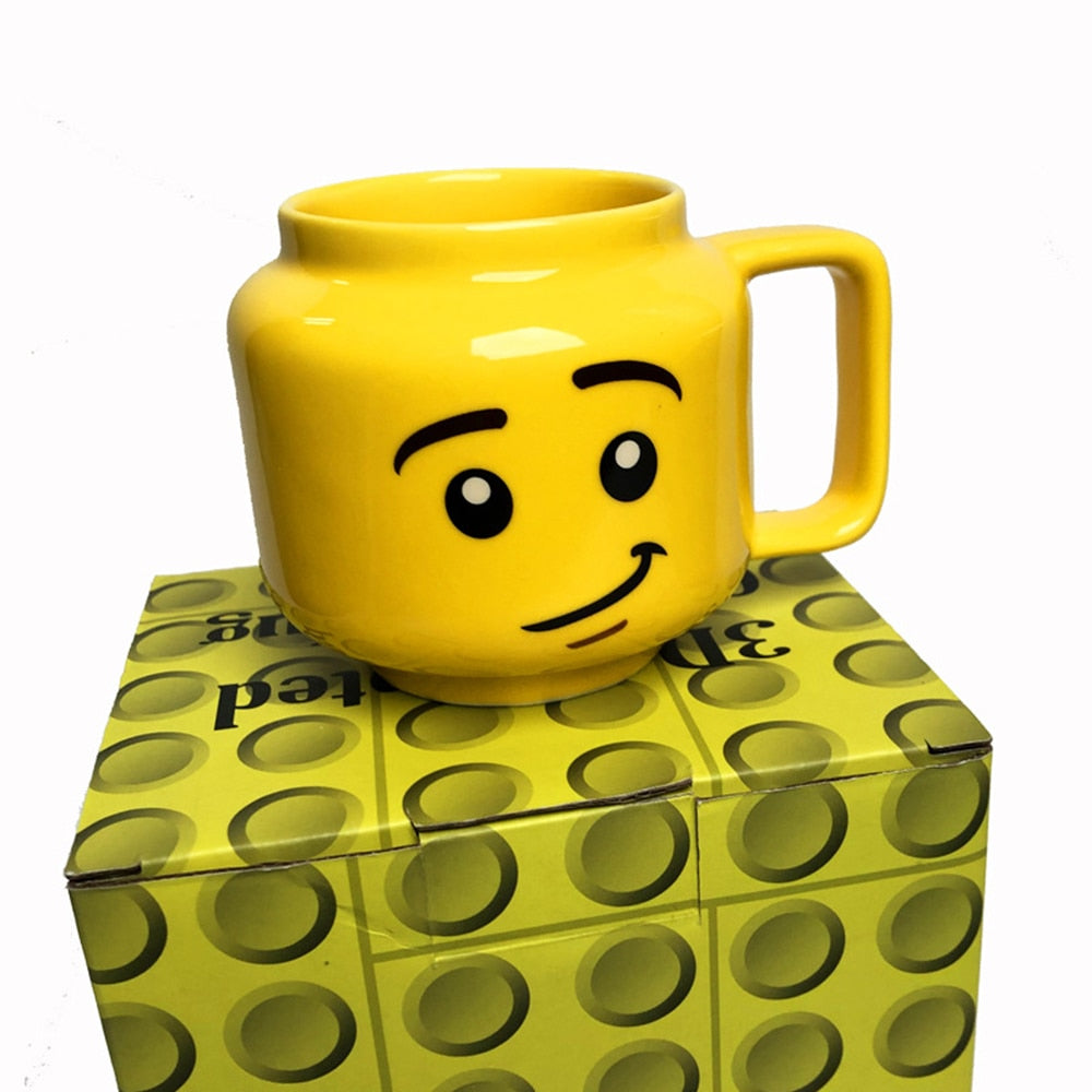 Cute Ceramic Smiling Face Cartoon Coffee Mug