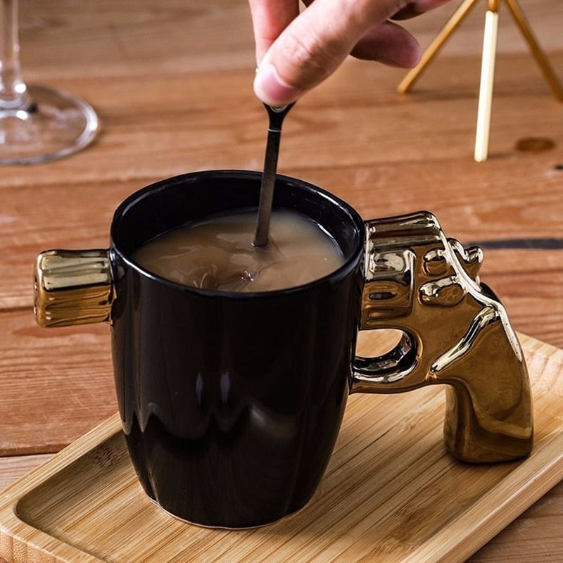 Model Pistol style Coffee Mug Modeling Cup Funny