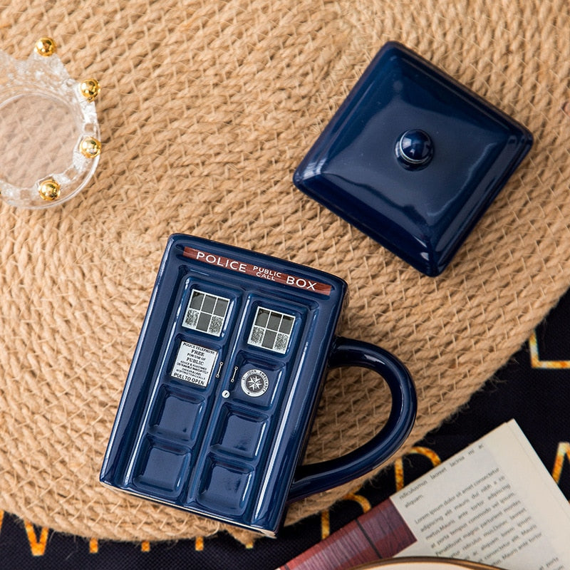 Police Box Mug Funny Ceramic Coffee Mug
