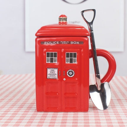 Police Box Mug Funny Ceramic Coffee Mug