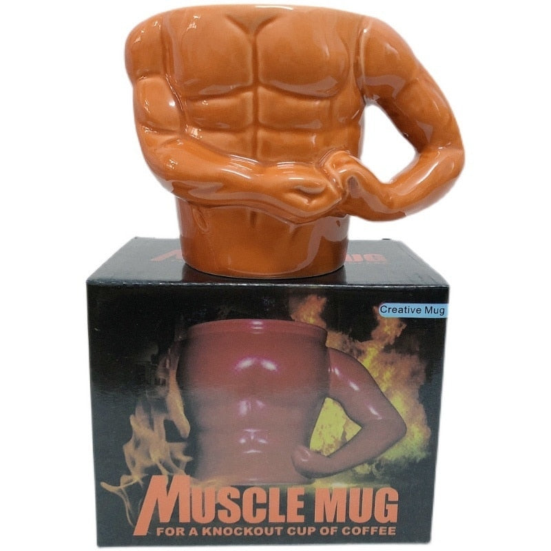 Creative Muscle Man Mug Ceramic Coffee Cup