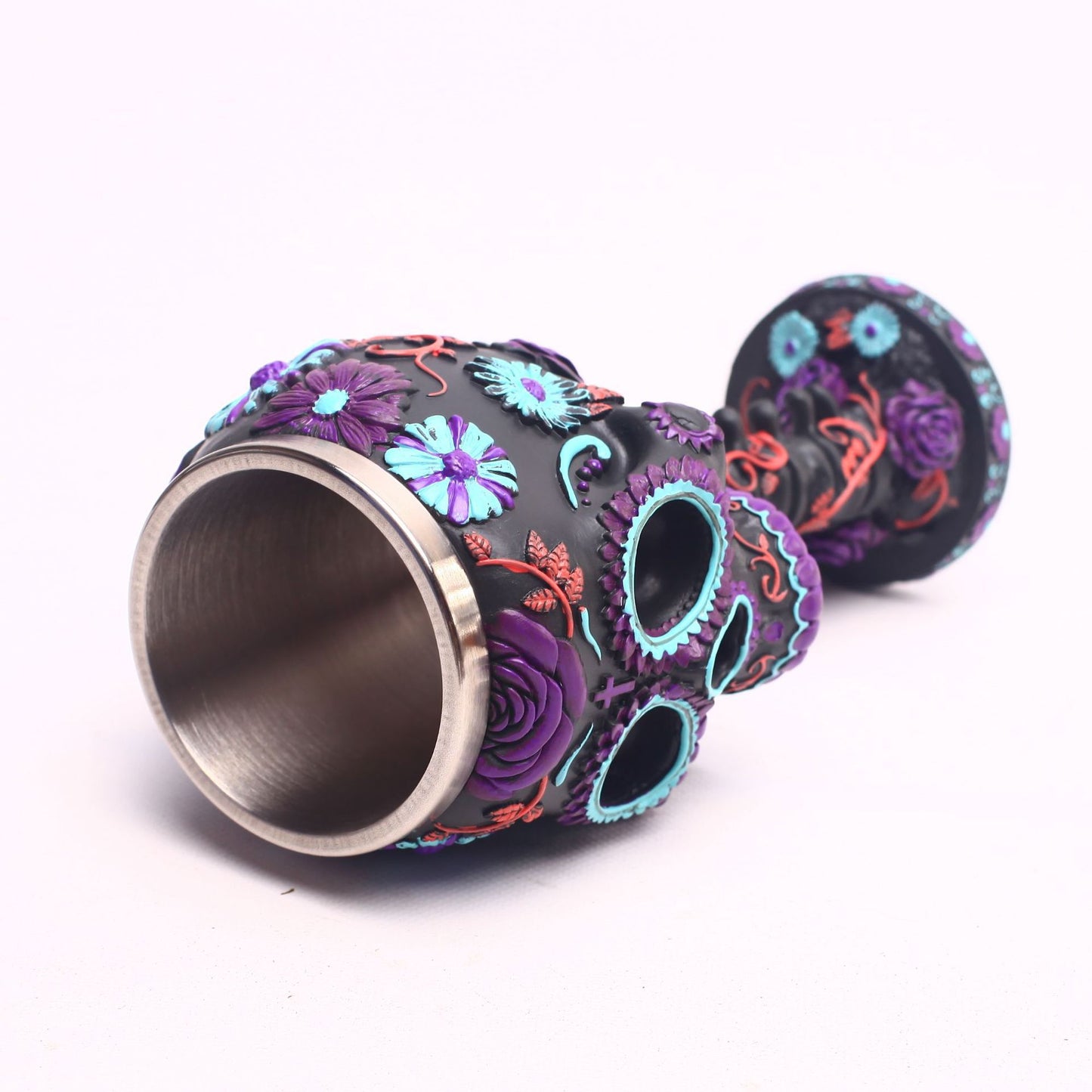 Skull Goblet Resin Steel Cup Cocktail Glass