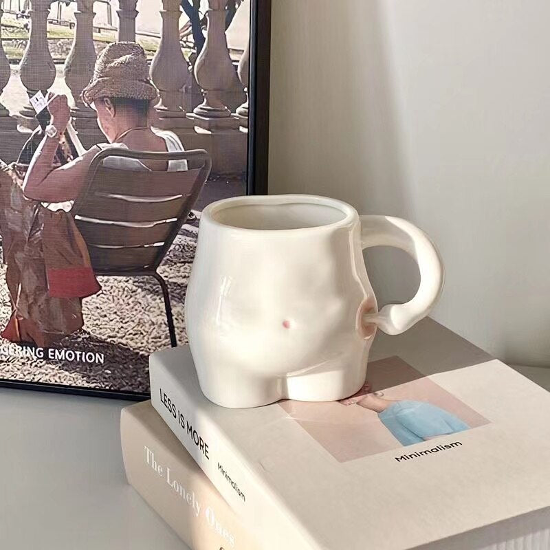 Pinch Belly Cute Funny Coffee Mugs
