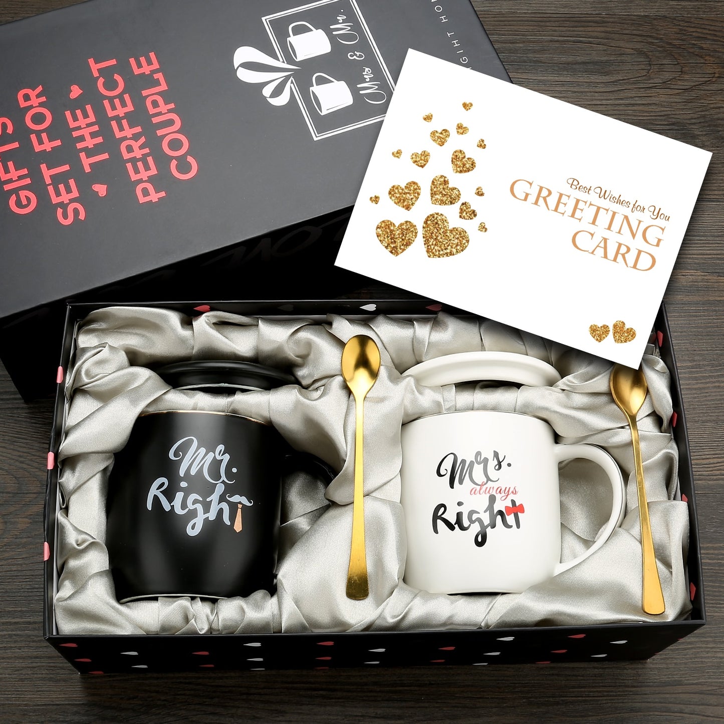Mr and Mrs Coffee Mugs Set for Couples