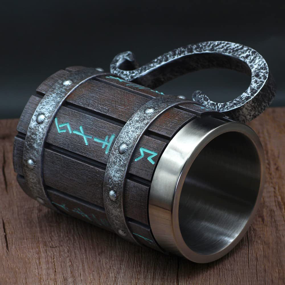 Viking Vintage Stainless Steel Liner Coffee Mug