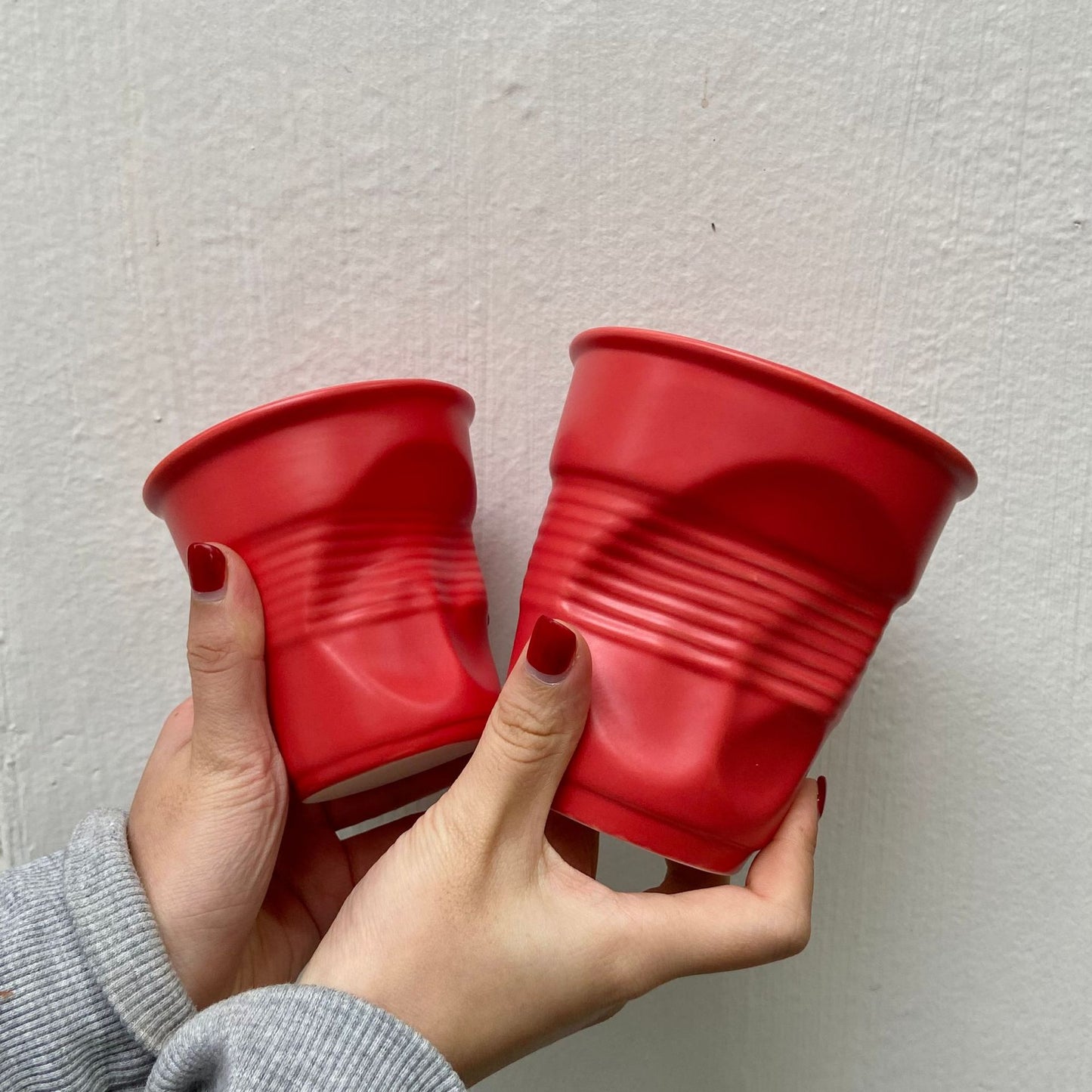 Irregular Ceramic Coffee Mug Hand-pinch Funny