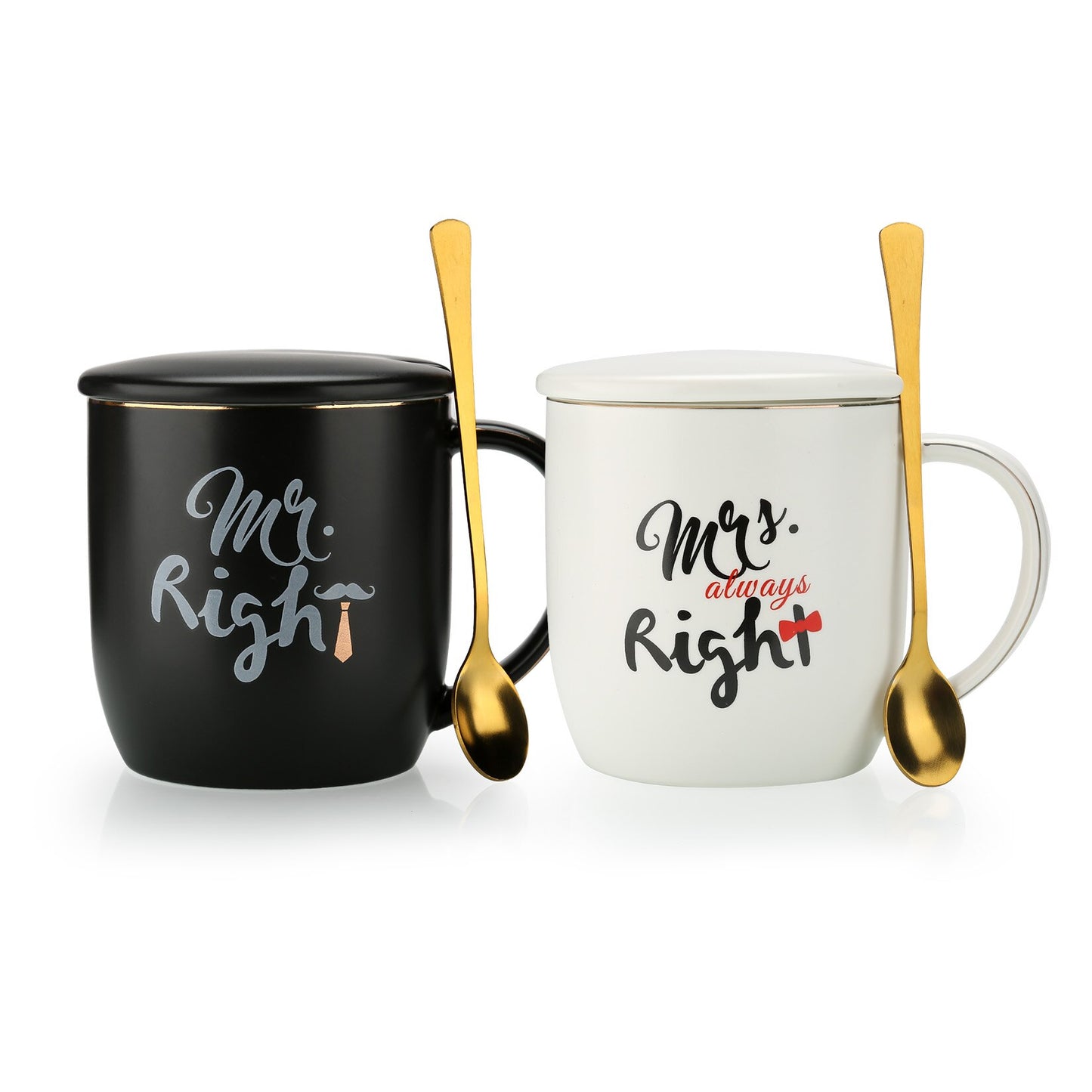 Mr and Mrs Coffee Mugs Set for Couples