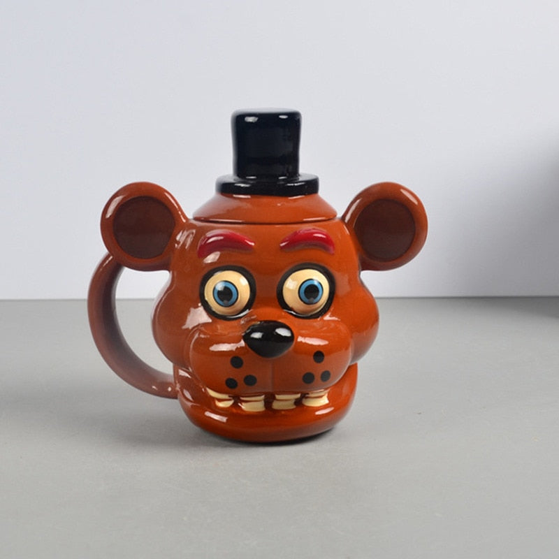 Teddy Bear's Mug Freddy Doll 3D Ceramic Mug Funny