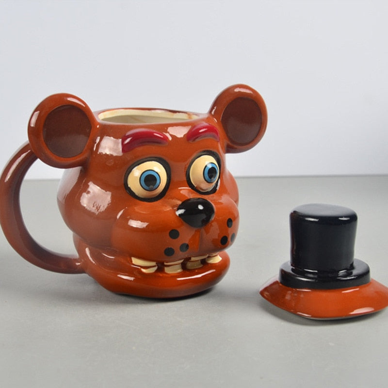 Teddy Bear's Mug Freddy Doll 3D Ceramic Mug Funny