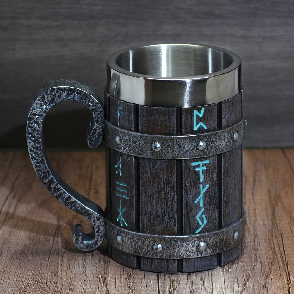 Viking Vintage Stainless Steel Liner Coffee Mug
