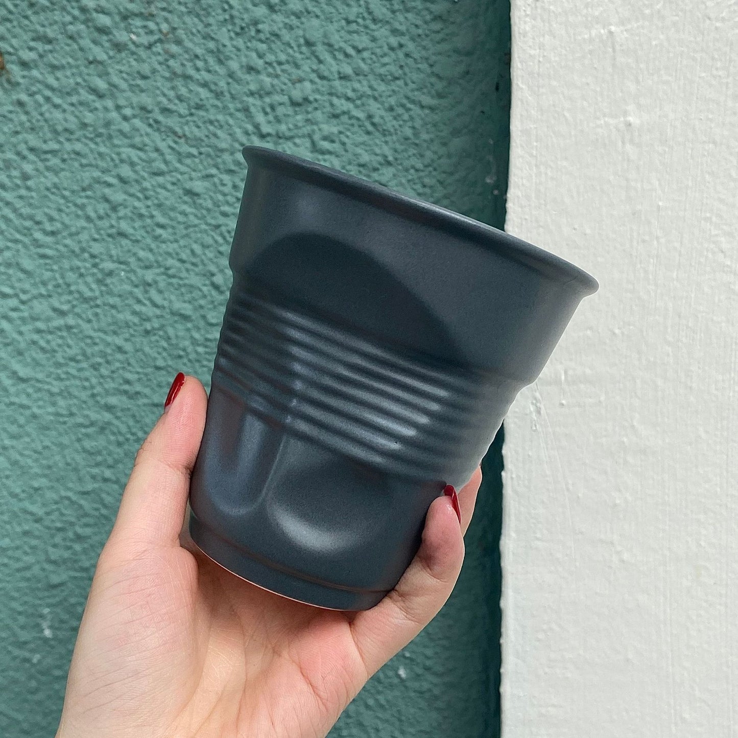 Irregular Ceramic Coffee Mug Hand-pinch Funny