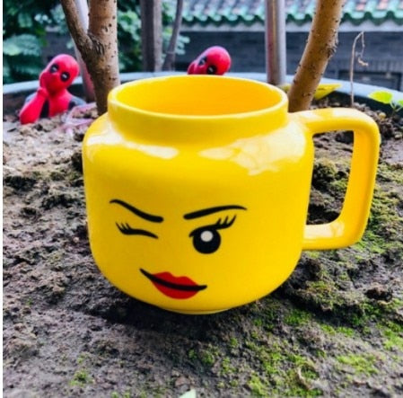 Face Expression Cartoon Coffee Mugs Cute