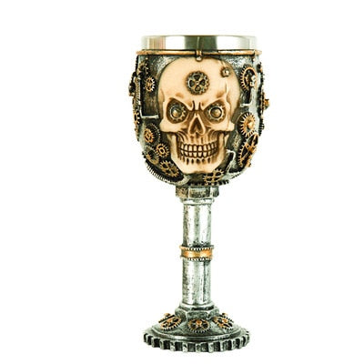 Skull Goblet Resin Steel Cup Cocktail Glass