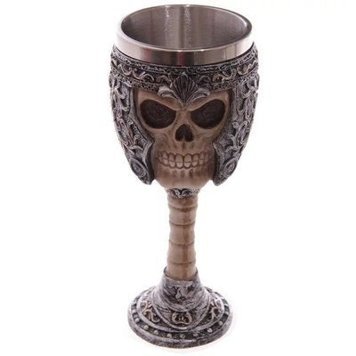 Skull Goblet Resin Steel Cup Cocktail Glass