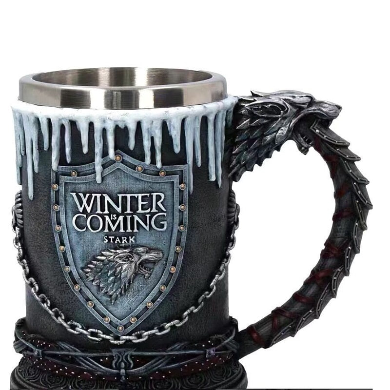 Retro Stainless Steel Resin Drinkware Coffee Mug