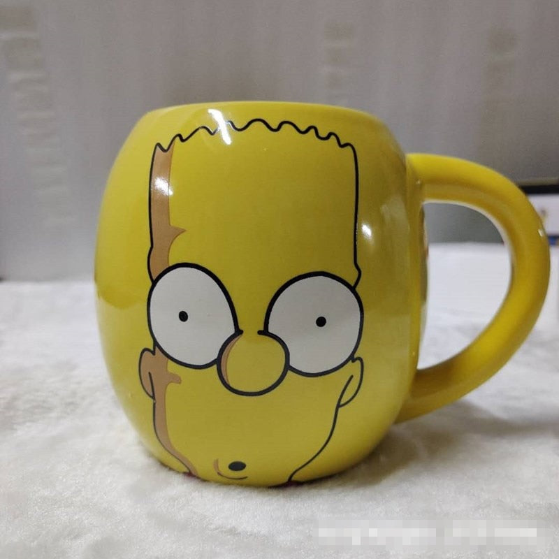 Yellow 3D Cartoon Ceramic Coffee Mug
