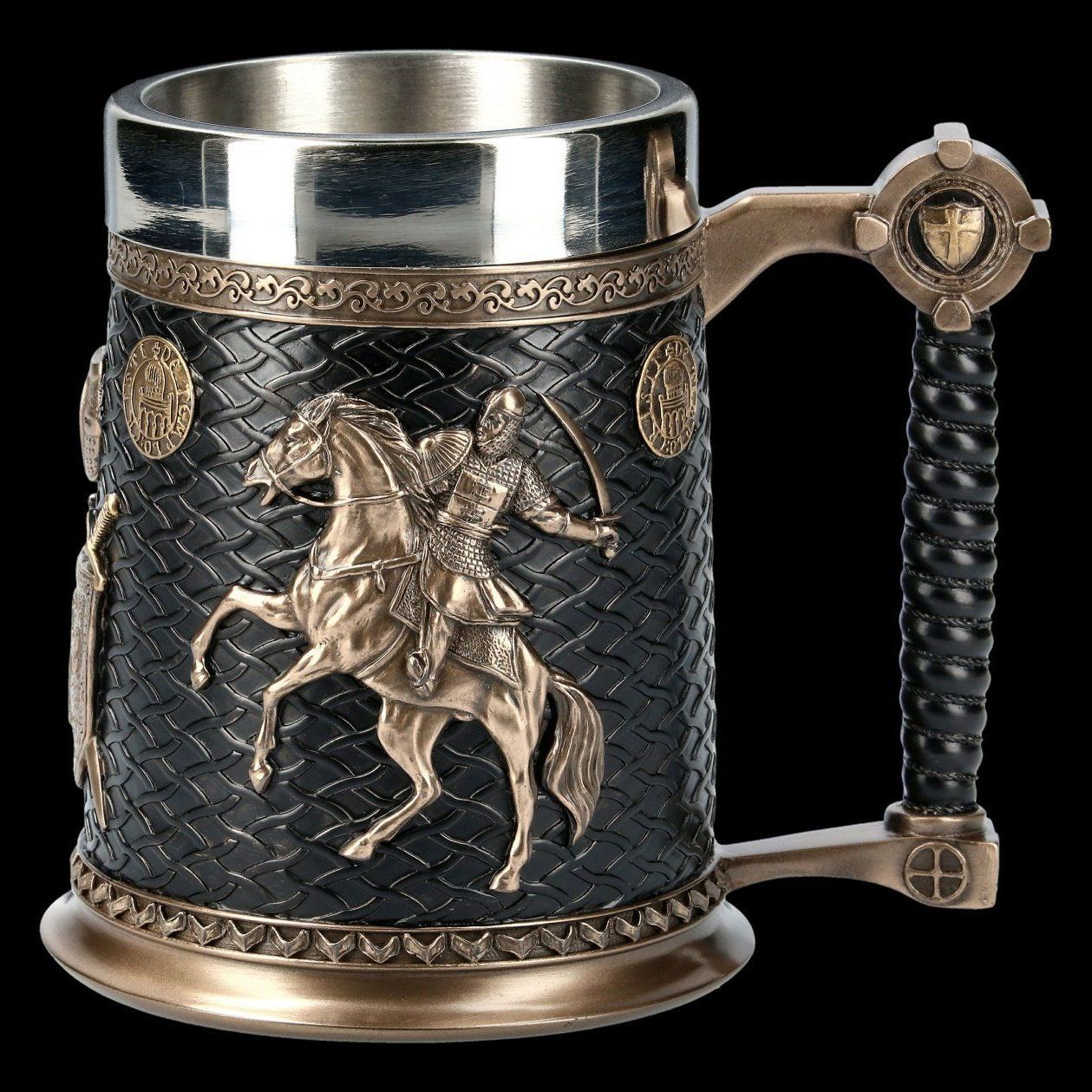 Retro Stainless Steel Resin Drinkware Coffee Mug