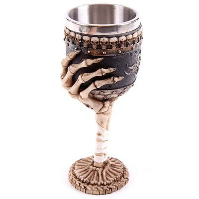 Skull Goblet Resin Steel Cup Cocktail Glass