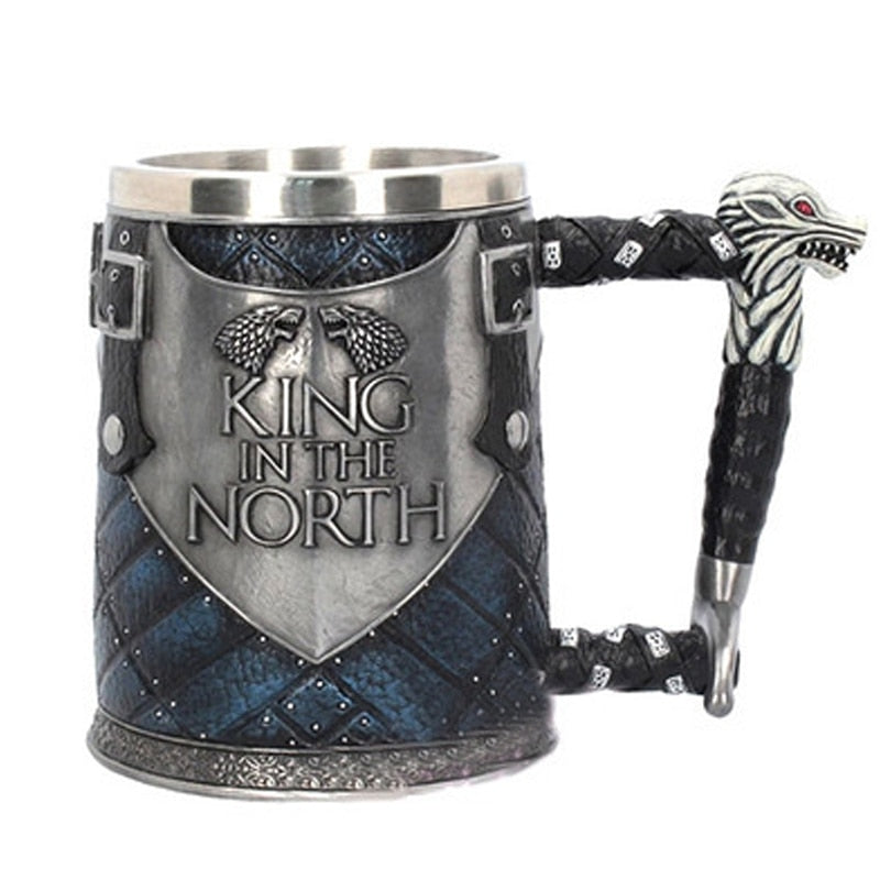 Retro Stainless Steel Resin Drinkware Coffee Mug