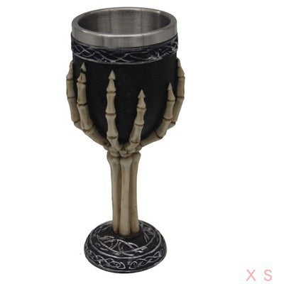 Skull Goblet Resin Steel Cup Cocktail Glass